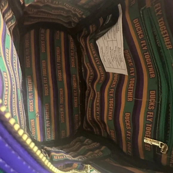 Disney Loungefly Mighty Ducks Conway 96 Mini Backpack - Rare/Never Used - Picture 9 of 9